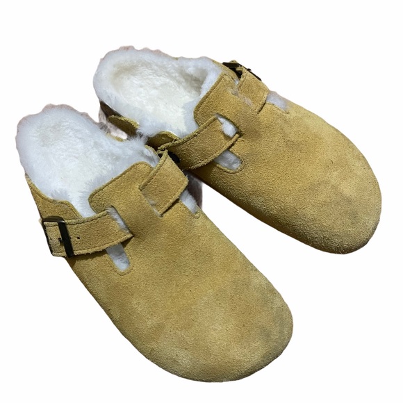 Birkenstock Shoes Birkenstock Boston Vl Yellow Mustard